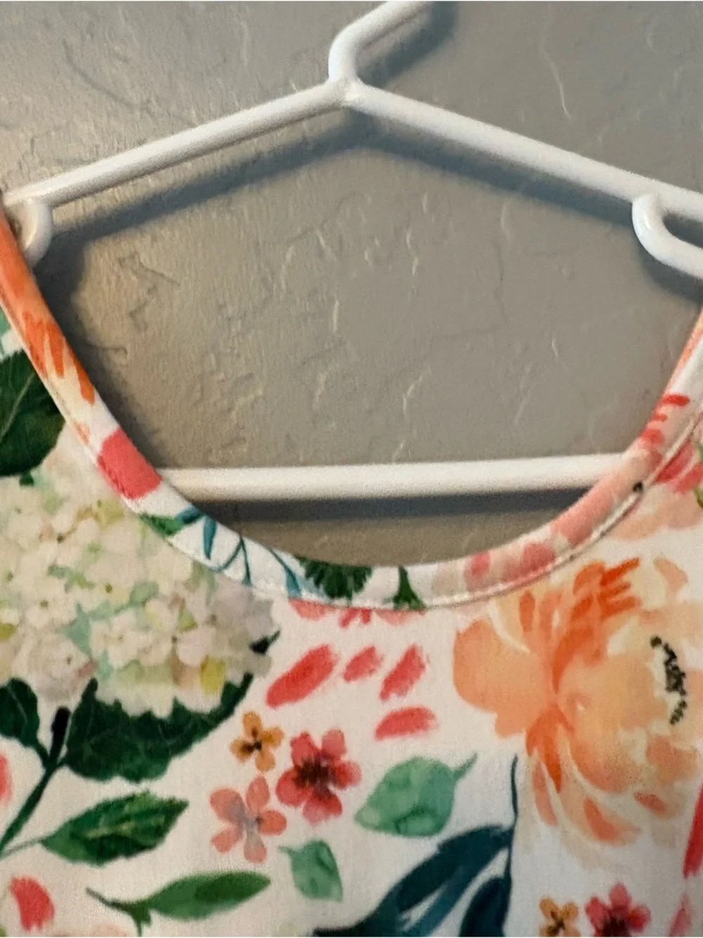 Cheeky Plum Farrah long sleeve coral and green floral leotard size 6